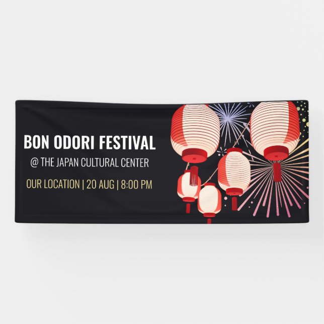 Banner zum japanischen Festival Bon Odori | Anpass (Horizontal)