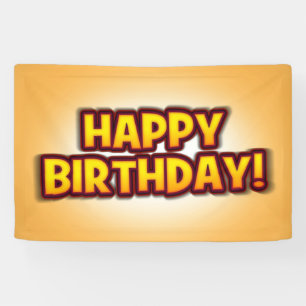 Banner zum Wiederverwendbaren Geburtstag-Party