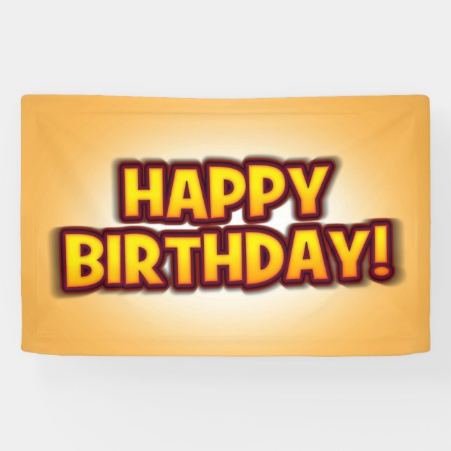 Banner zum Wiederverwendbaren Geburtstag-Party (Horizontal)