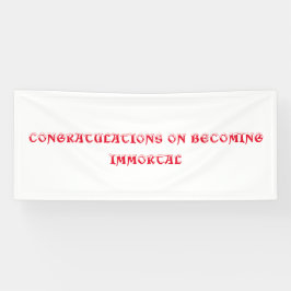 Banner zur Feier der Unsterblichkeit