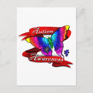 Banner zur Sensibilisierung für Autismus Postkarte