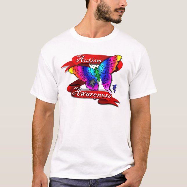 Banner zur Sensibilisierung für Autismus T-Shirt (Vorderseite)