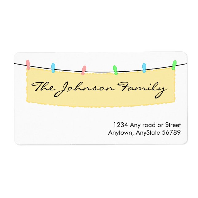 Banneradressen-Etikett (Vorne)