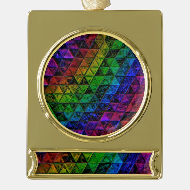 Bannerdekoration Banner-Ornament Gold (Vorderseite)