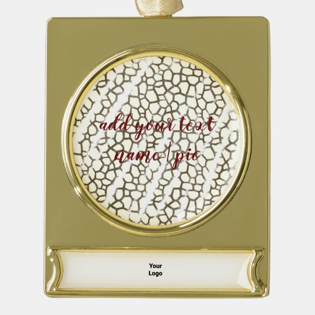 Bannerdekoration Banner-Ornament Gold (Vorderseite)