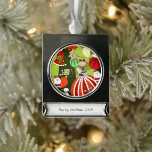 Bannerdekoration Banner-Ornament Silber