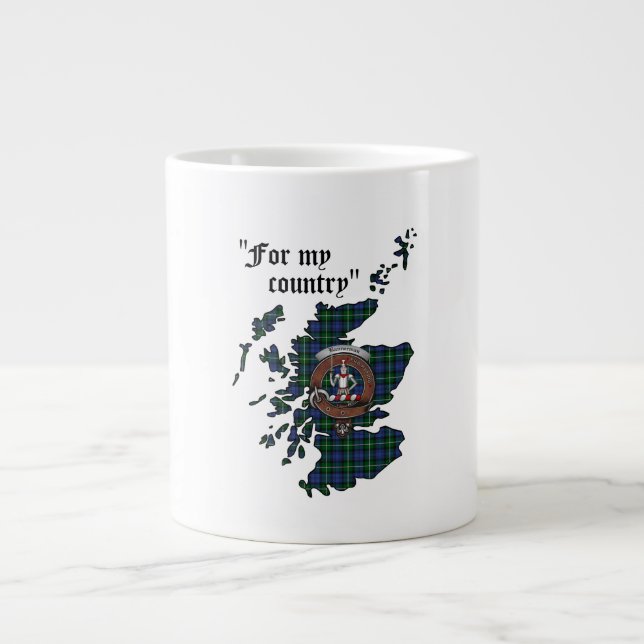 Bannerman Clan Abzeichen Jumbo Tasse (Vorderseite)