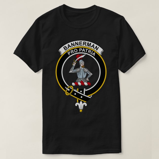 Bannerman Wappen Tartan Clan Scottish Clan 1 T-Shirt (Design vorne)