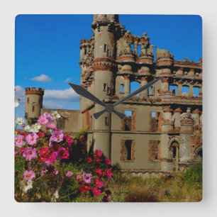Bannerman's Castle auf Bannerman Island Quadratische Wanduhr
