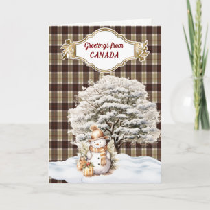Bannockbane Tartan Christmas Feiertagskarte