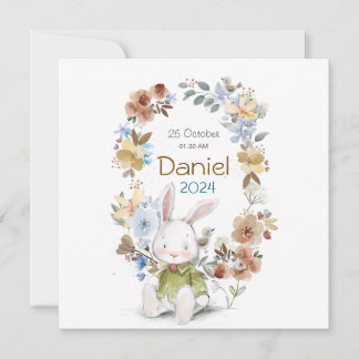 Banny Rabet new born Greeting cards Save The Date