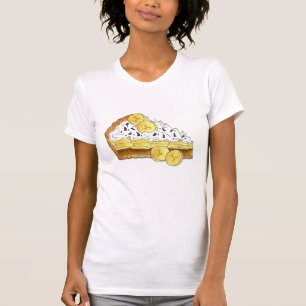 Banoffee Banana Toffee Pie Slice UK British Food T-Shirt