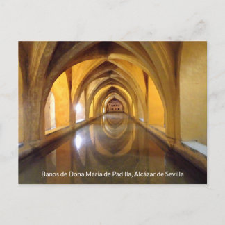 Banos de Dona Maria de Padilla, Schloss Sevilla Postkarte