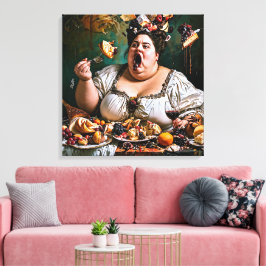 "Banquet of Chaos" Surreal farbenfrohe Kunstwerke Leinwanddruck