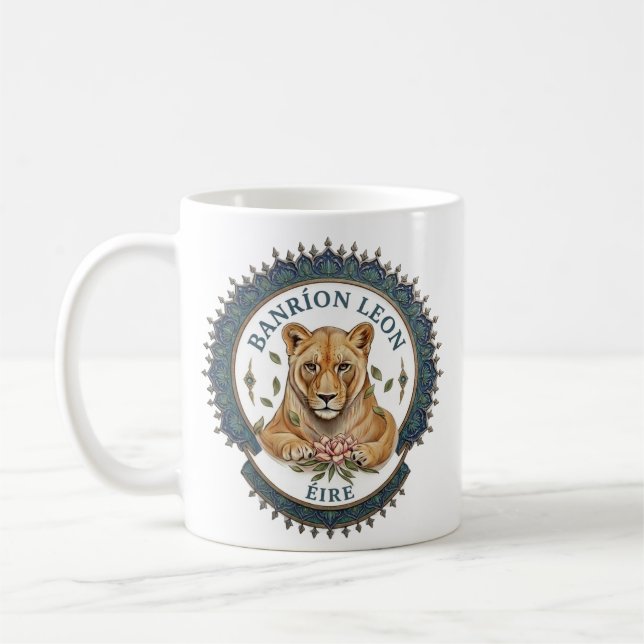 Banríon Leon. Éire Coffee Mug Kaffeetasse (Links)