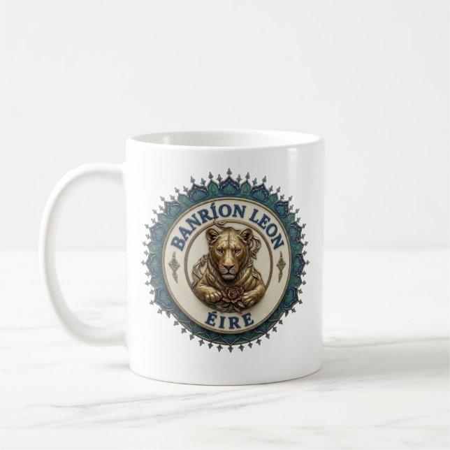 Banríon Löwe. Irland Kaffeetasse (Links)