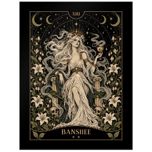 Banshee, Sternen-Tarot-Kunst Postkarte
