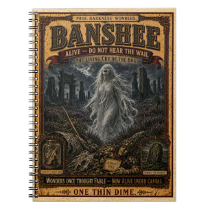Banshee, Vintage Zirkusmonster Notizblock