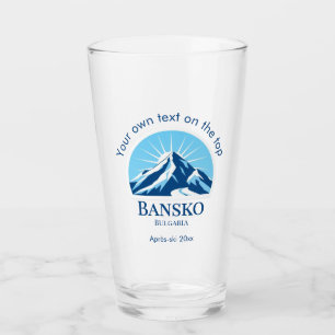 Bansko Bulgarien Skigebiet Getränke Bier Glas