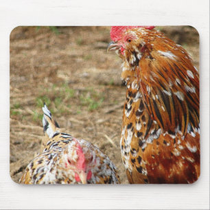 Bantam Hen und Rooster Mousepad