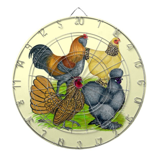 Bantam Quartett Dartscheibe (vorne)