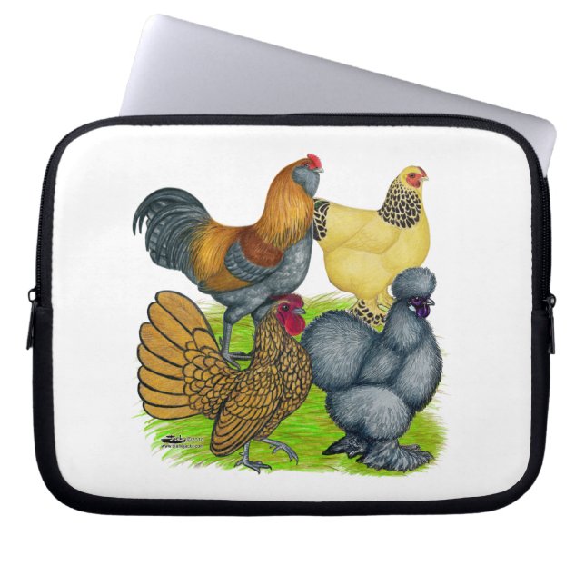 Bantam Quartett Laptopschutzhülle (Vorderseite)