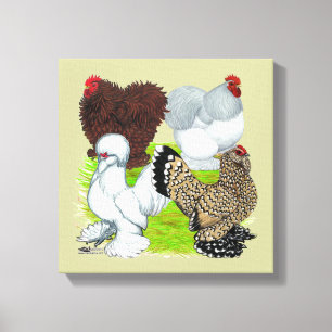 Bantams Feather Leged Leinwanddruck