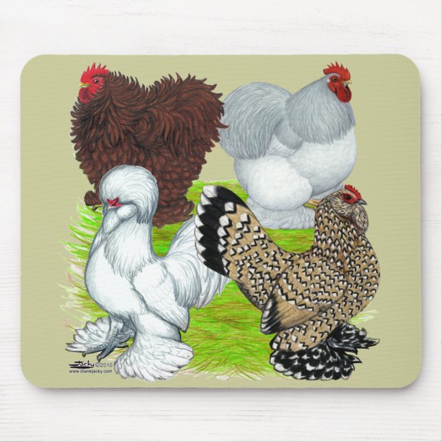 Bantams Feather Leged Mousepad (Vorne)