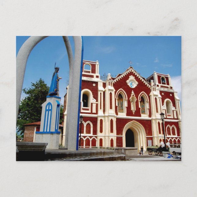Bantay Church, Ilocos Sur, Philippinen Postkarte (Vorderseite)