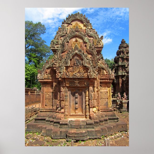 Banteay Srei Temple Chandi Poster (Vorne)