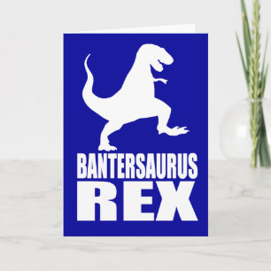 Bantersaurus Rex Uni Banter Secret Santa Feiertagskarte