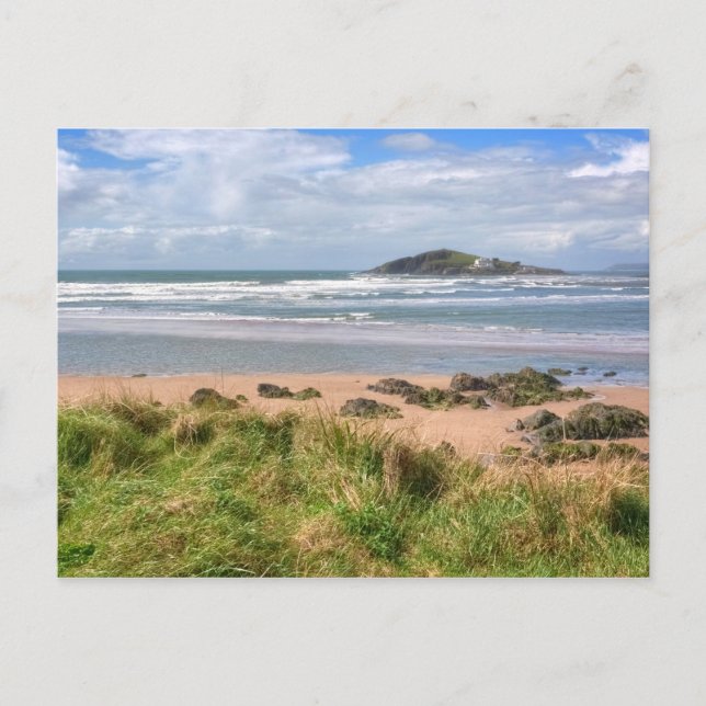 Bantham und Burgh Island View Postkarte (Vorderseite)