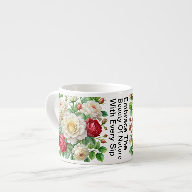 Bantry Bay Rhapsody Rose 4K Espressotasse (Vorderseite Links)