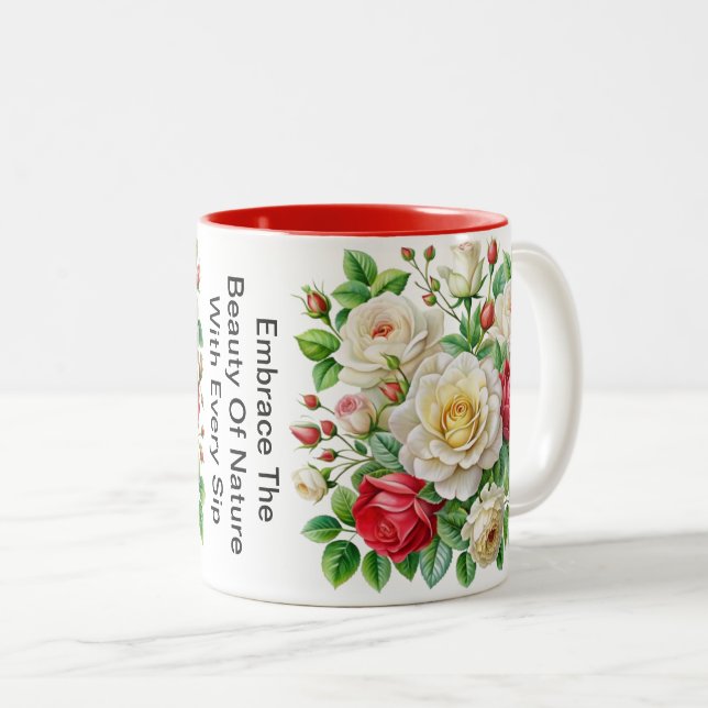 Bantry Bay Rhapsody Rose 4K Zweifarbige Tasse (VorderseiteRechts)