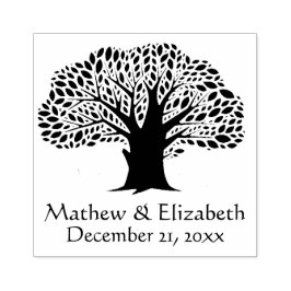 Banyan Tree Rustic Outdoor Wedding Gummistempel