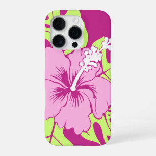 Banzai Beach Hawaiian Hibiscus Pink iPhone 16 Pro Hülle