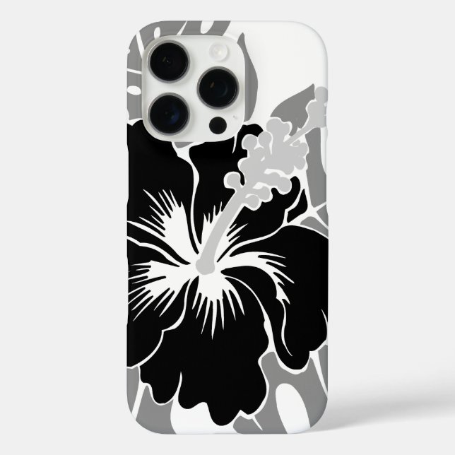 Banzai Beach Hawaiian Hibiskus Black Case-Mate iPhone Hülle (Rückseite)