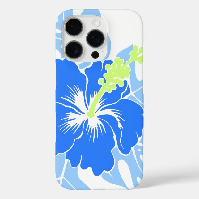 Banzai Beach Hawaiian Hibiskus Blue Case-Mate iPhone Hülle (Rückseite)