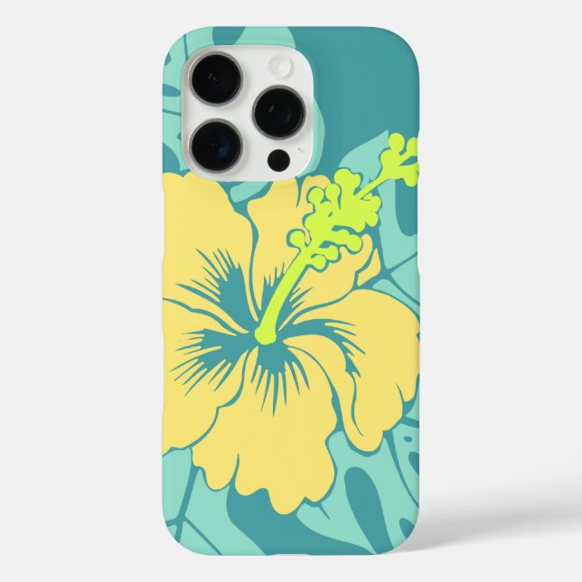 Banzai Beach Hawaiian Hibiskus Jade Green Case-Mate iPhone Hülle (Rückseite)