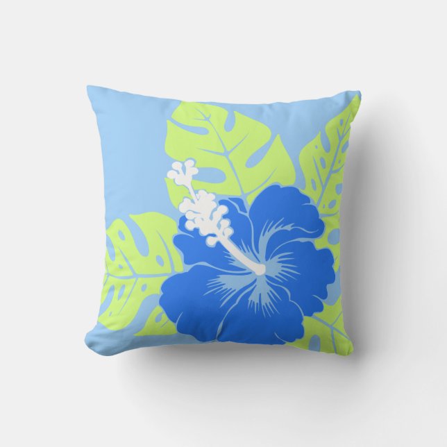 Banzai Beach Hawaiian Hibiskus Pillows Kissen (Vorderseite)