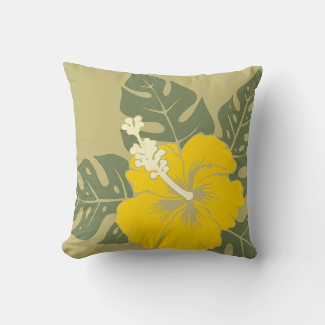 Banzai Beach Hawaiian Hibiskus Pillows Kissen (Vorderseite)