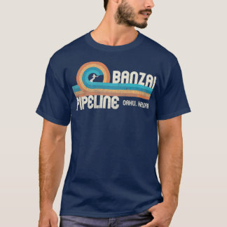Banzai Pipeline 80er Graphic North Shore Hawaii T-Shirt