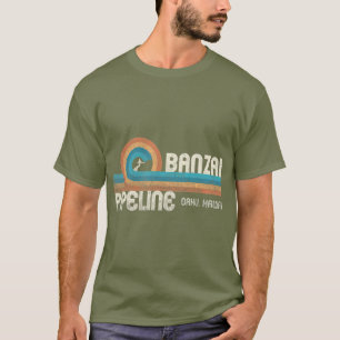 Banzai Pipeline 80er Graphic North Shore Hawaii T-Shirt