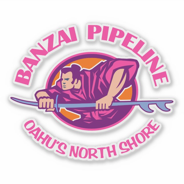 Banzai-Pipeline (p) Aufkleber (Vorderseite)