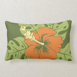 Banzai-Strand-hawaiische Hibiskuslumbar-Kissen Lendenkissen