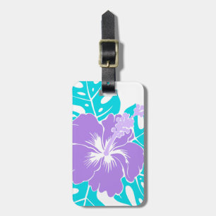 Banzai-Strand-hawaiischer Hibiskus mit Blumen Gepäckanhänger