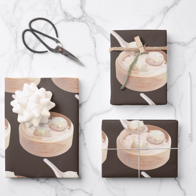 Bao Baby - Tea Time Bao Buddies Geschenkpapier Set (Vorderseite)