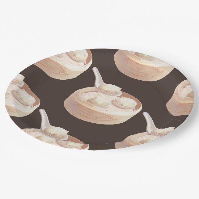 Bao Baby - Tea Time Bao Buddies Pappteller (Schrägansicht)