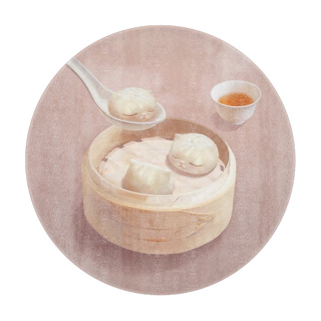 Bao Baby - Tea Time Bao Buddies Schneidebrett (Vorderseite)