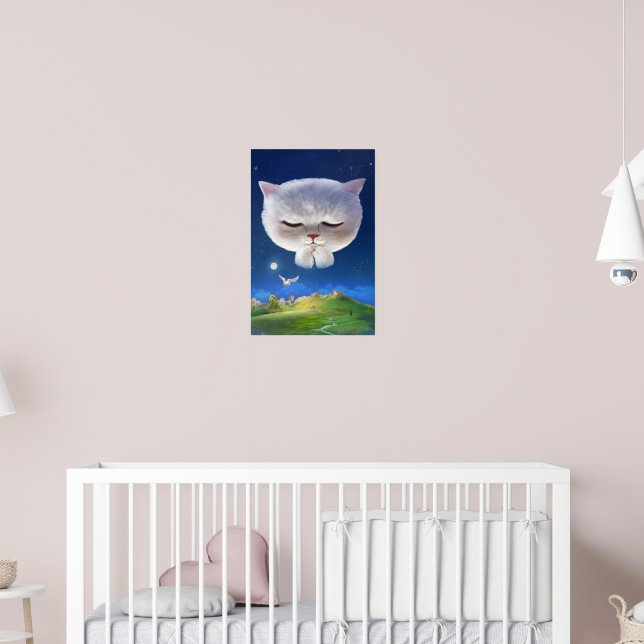 Bao Bao: Floating Among Stars Night Sky Dream Poster (Kinderzimmer 2)